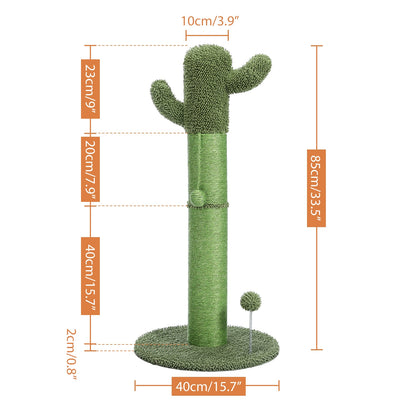 Cute Cactus Cat Tree Toy