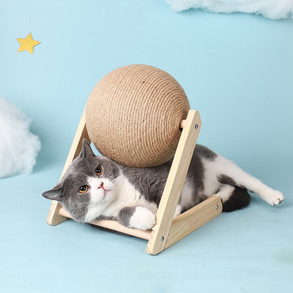 Wooden Cat Scratcher Toy