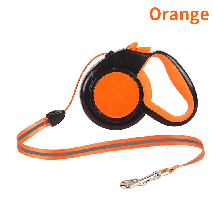 Retractable and Reflective Dog Leash