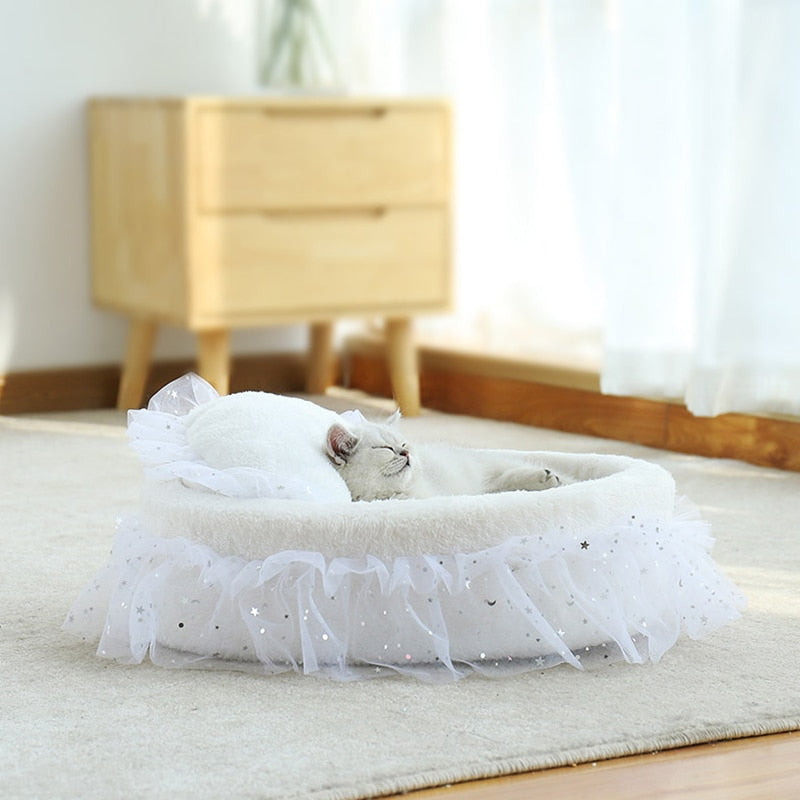 Soft Lace Princess Cat Mat