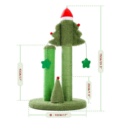 Cute Cactus Cat Tree Toy