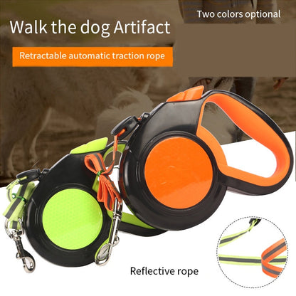 Retractable and Reflective Dog Leash