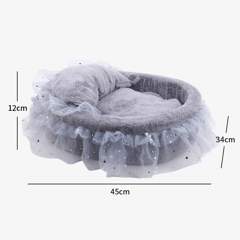 Soft Lace Princess Cat Mat