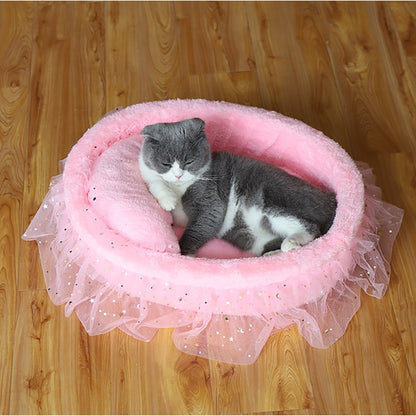 Soft Lace Princess Cat Mat