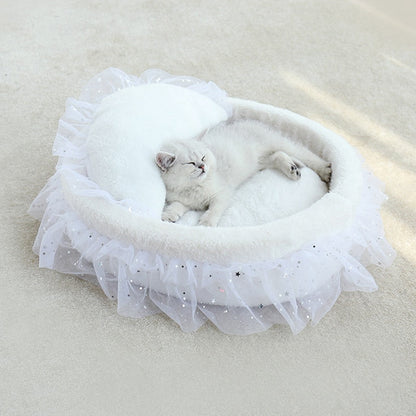 Soft Lace Princess Cat Mat