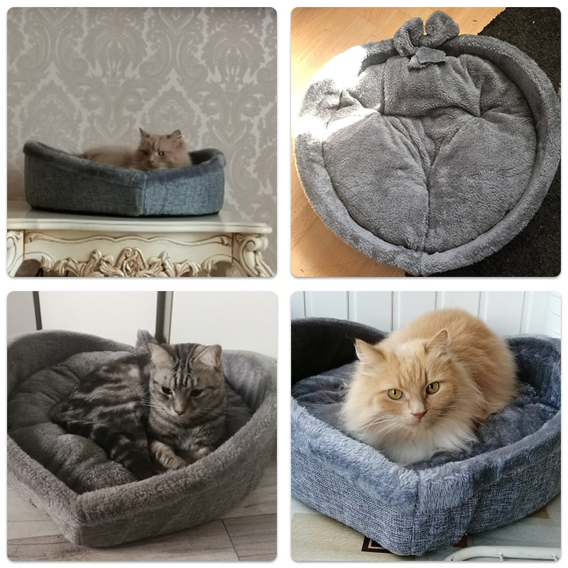 Heart-Shaped Bed For Cats