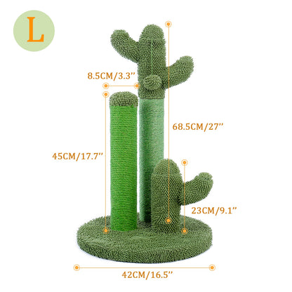 Cute Cactus Cat Tree Toy