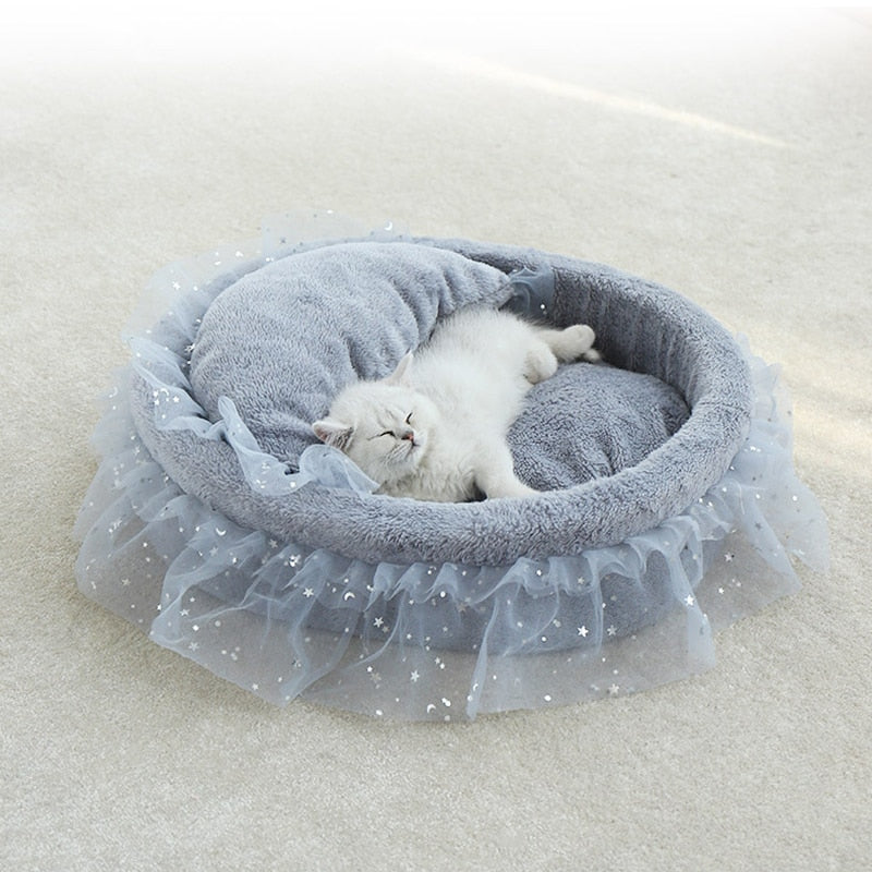 Soft Lace Princess Cat Mat