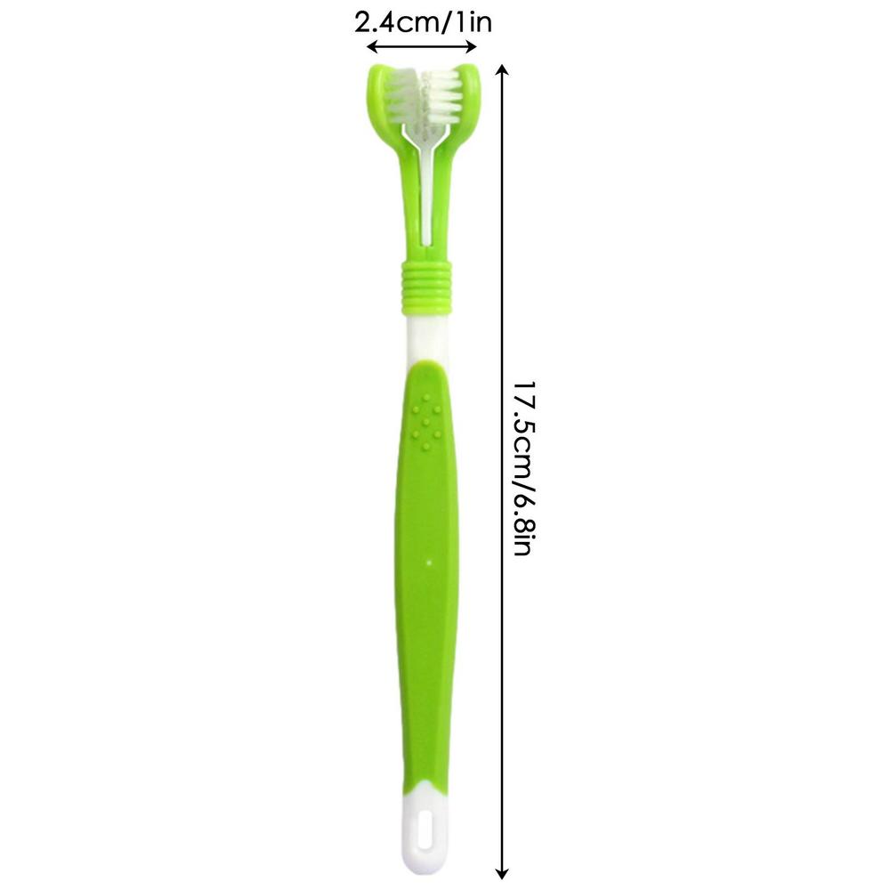 Three-Sided Pet Toothbrush