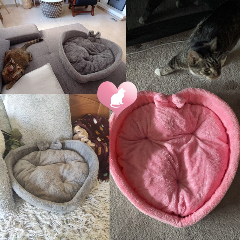 Heart-Shaped Bed For Cats