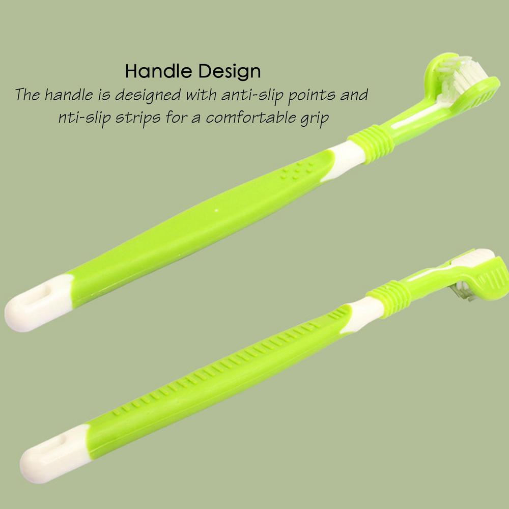 Three-Sided Pet Toothbrush