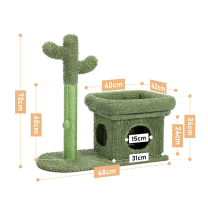 Cute Cactus Cat Tree Toy