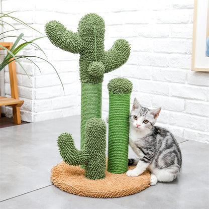 Cute Cactus Cat Tree Toy