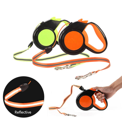 Retractable and Reflective Dog Leash