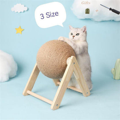 Wooden Cat Scratcher Toy